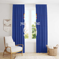 Custom Fijian Football Window Curtain Tapa Pattern and Shark Tribal LT03 - Polynesian Pride