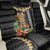 Hawaii Plumeria Lei Back Car Seat Cover Tiki and Kakau Pattern Black Color LT03