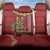 Hawaii Plumeria Lei Back Car Seat Cover Tiki and Kakau Pattern Red Color LT03