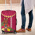 Hawaii Plumeria Lei Luggage Cover Tiki and Kakau Pattern Pink Color