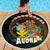 Aloha Hawaii Beach Blanket Kanaka Maoli with Polynesian Spiral Plumeria