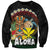 Aloha Hawaii Sweatshirt Kanaka Maoli with Polynesian Spiral Plumeria