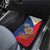 Philippines MassKara Car Mats Filipino Carnival Mask and Polynesian Pattern