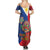 Philippines MassKara Summer Maxi Dress Filipino Carnival Mask and Polynesian Pattern