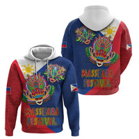 Philippines MassKara Zip Hoodie Filipino Carnival Mask and Polynesian Pattern LT03 - Polynesian Pride