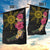 Hawaii and Philippines Together Garden Flag Hibiscus Flower and Sun Badge Polynesian Pattern Coloful