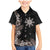 Tropical Hawaii and Philippines Family Matching Mermaid Dress and Hawaiian Shirt Kanaka Maoli and Sun Badge Batok Tattoo Grayscale