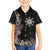 Tropical Hawaii and Philippines Family Matching Tank Maxi Dress and Hawaiian Shirt Kanaka Maoli and Sun Badge Batok Tattoo Grayscale