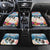 New Zealand Merry Christmas Car Mats Kiwi Birds Snow Boarding-Vibrant Tropical Flower - Polynesian Pride