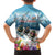 New Zealand Merry Christmas Family Matching Long Sleeve Bodycon Dress and Hawaiian Shirt Kiwi Birds Snow Boarding-Vibrant Tropical Flower - Polynesian Pride