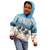 New Zealand Merry Christmas Kid Hoodie Kiwi Birds Snow Boarding-Vibrant Tropical Flower - Polynesian Pride