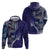 Samoan Siapo Art Tattoo Polynesian Pattern Hoodie Navy Color - Polynesian Pride