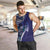 Samoan Siapo Art Tattoo Polynesian Pattern Men Tank Top Navy Color - Polynesian Pride
