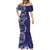 Samoan Siapo Art Tattoo Polynesian Pattern Mermaid Dress Navy Color - Polynesian Pride