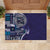Samoan Siapo Art Tattoo Polynesian Pattern Rubber Doormat Navy Color - Polynesian Pride