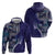 Samoan Siapo Art Tattoo Polynesian Pattern Zip Hoodie Navy Color - Polynesian Pride
