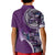 Samoan Siapo Art Tattoo Polynesian Pattern Kid Polo Shirt Purple Color - Polynesian Pride