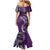Samoan Siapo Art Tattoo Polynesian Pattern Mermaid Dress Purple Color - Polynesian Pride