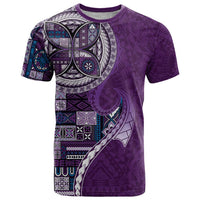 Samoan Siapo Art Tattoo Polynesian Pattern T Shirt Purple Color - Polynesian Pride