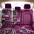 Samoan Siapo Art Tattoo Polynesian Pattern Back Car Seat Cover Pink Color - Polynesian Pride