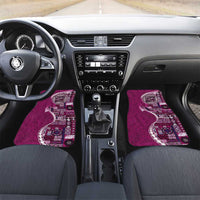 Samoan Siapo Art Tattoo Polynesian Pattern Car Mats Pink Color - Polynesian Pride