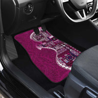 Samoan Siapo Art Tattoo Polynesian Pattern Car Mats Pink Color - Polynesian Pride