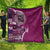 Samoan Siapo Art Tattoo Polynesian Pattern Quilt Pink Color - Polynesian Pride