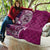 Samoan Siapo Art Tattoo Polynesian Pattern Quilt Pink Color - Polynesian Pride