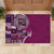 Samoan Siapo Art Tattoo Polynesian Pattern Rubber Doormat Pink Color - Polynesian Pride