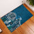 Samoan Siapo Art Tattoo Polynesian Pattern Rubber Doormat Teal Color - Polynesian Pride