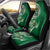 Samoan Siapo Art Tattoo Polynesian Pattern Car Seat Cover Green Color - Polynesian Pride
