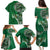 Samoan Siapo Art Tattoo Polynesian Pattern Family Matching Puletasi and Hawaiian Shirt Green Color - Polynesian Pride