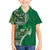 Samoan Siapo Art Tattoo Polynesian Pattern Family Matching Summer Maxi Dress and Hawaiian Shirt Green Color - Polynesian Pride