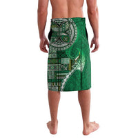 Samoan Siapo Art Tattoo Polynesian Pattern Lavalava Green Color - Polynesian Pride