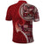 Samoan Siapo Art Tattoo Polynesian Pattern Polo Shirt Red Color - Polynesian Pride