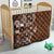 Samoan Siapo Art Tattoo Polynesian Pattern Quilt Brown Color - Polynesian Pride