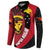 Papua New Guinea Mask Festival Button Sweatshirt Papua Niugini Tribe Mask Melanesian Pattern