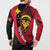 Papua New Guinea Mask Festival Button Sweatshirt Papua Niugini Tribe Mask Melanesian Pattern
