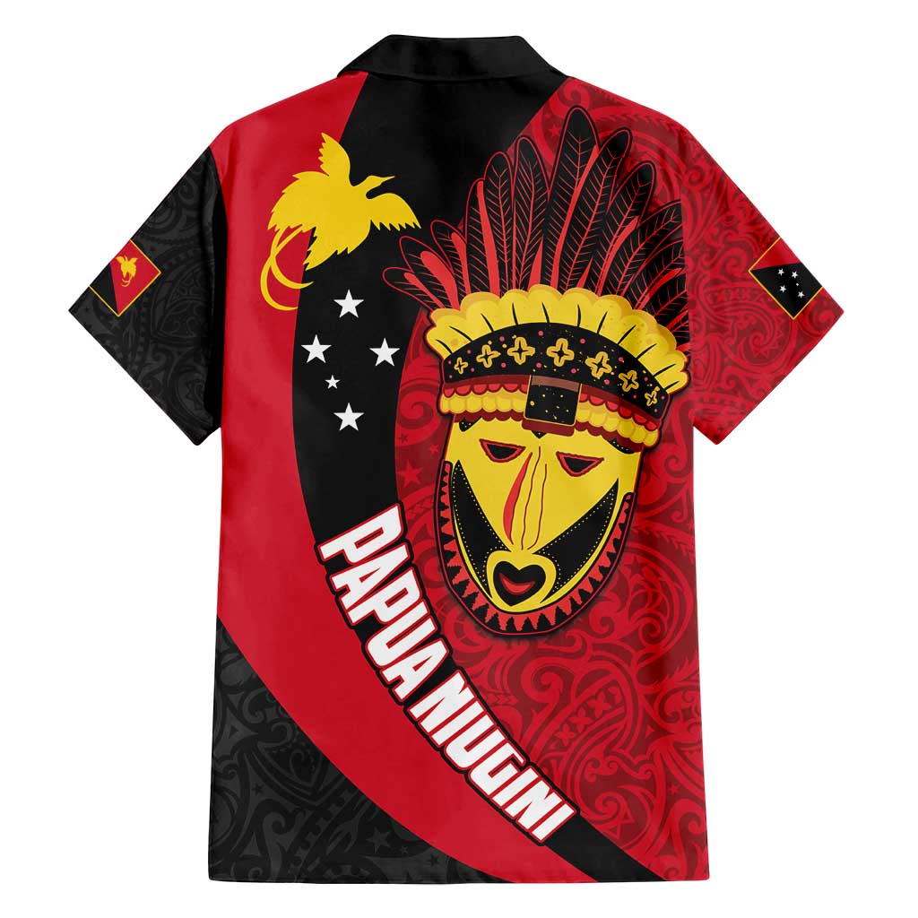Papua New Guinea Mask Festival Family Matching Summer Maxi Dress and Hawaiian Shirt Papua Niugini Tribe Mask Melanesian Pattern LT03 - Polynesian Pride