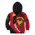 Papua New Guinea Mask Festival Kid Hoodie Papua Niugini Tribe Mask Melanesian Pattern