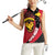 Papua New Guinea Mask Festival Women Sleeveless Polo Shirt Papua Niugini Tribe Mask Melanesian Pattern