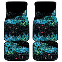 New Zealand Kea Bird Car Mats Maori Tattoo and Silver Fern Paua Shell Style