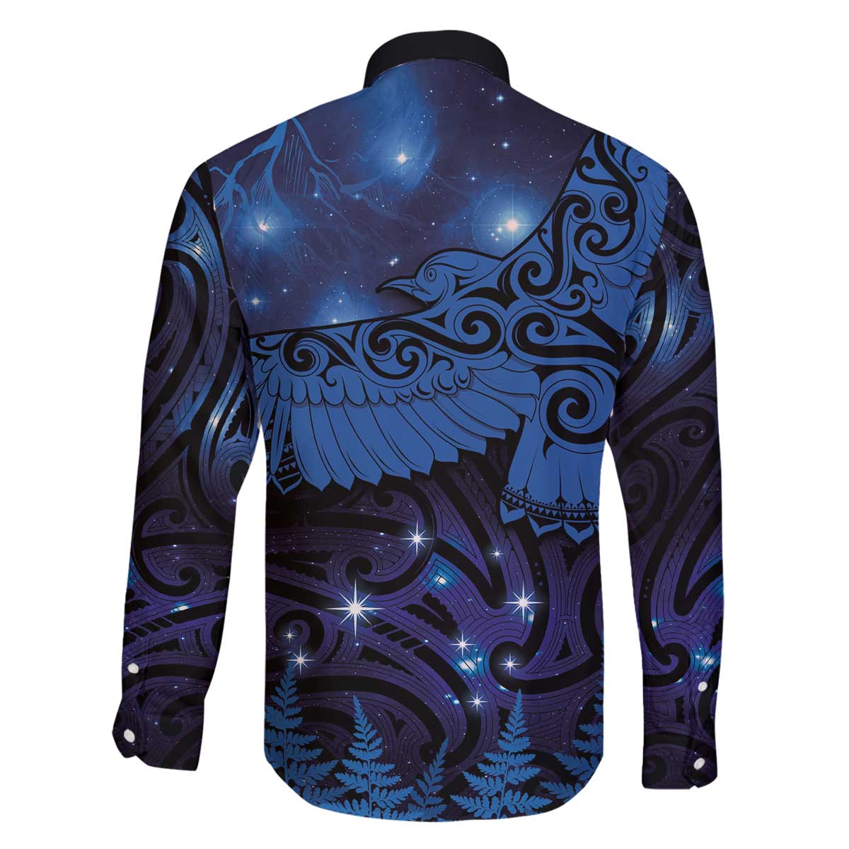 New Zealand Kea Bird Family Matching Off Shoulder Short Dress and Hawaiian Shirt Maori Tattoo and Silver Fern Matariki Style