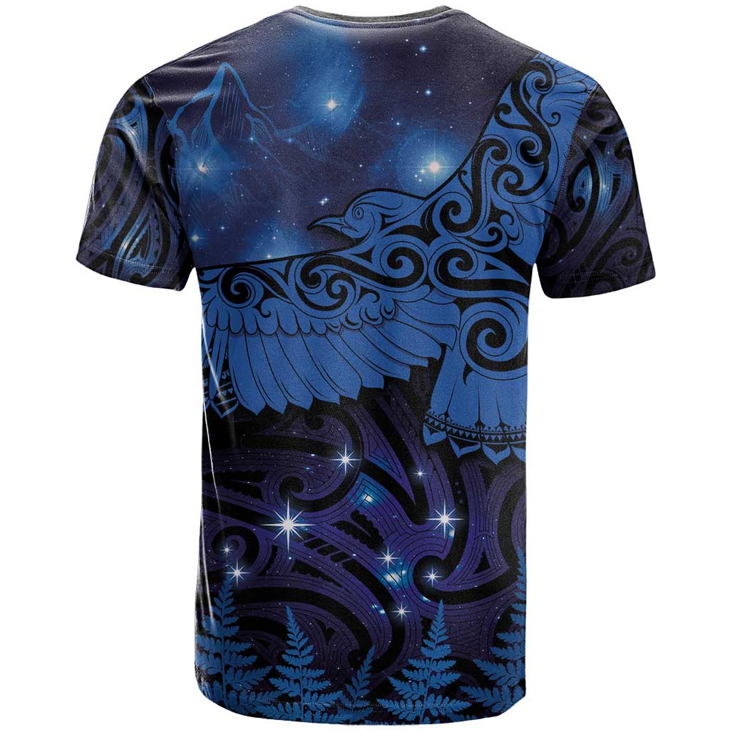 New Zealand Kea Bird T Shirt Maori Tattoo and Silver Fern Matariki Style