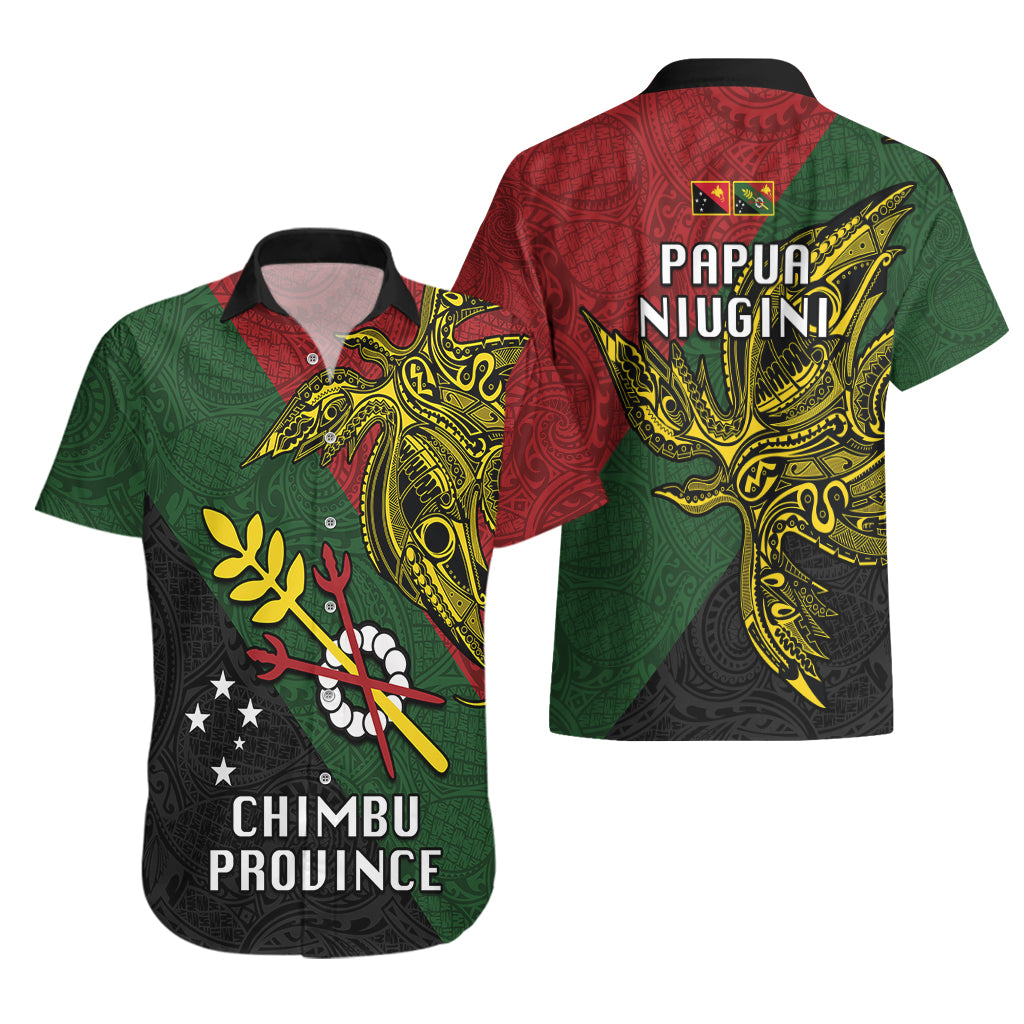 Papua New Guinea Chimbu Province Hawaiian Shirt PNG Birds Of Paradise Polynesian Arty Style LT03 - Polynesian Pride