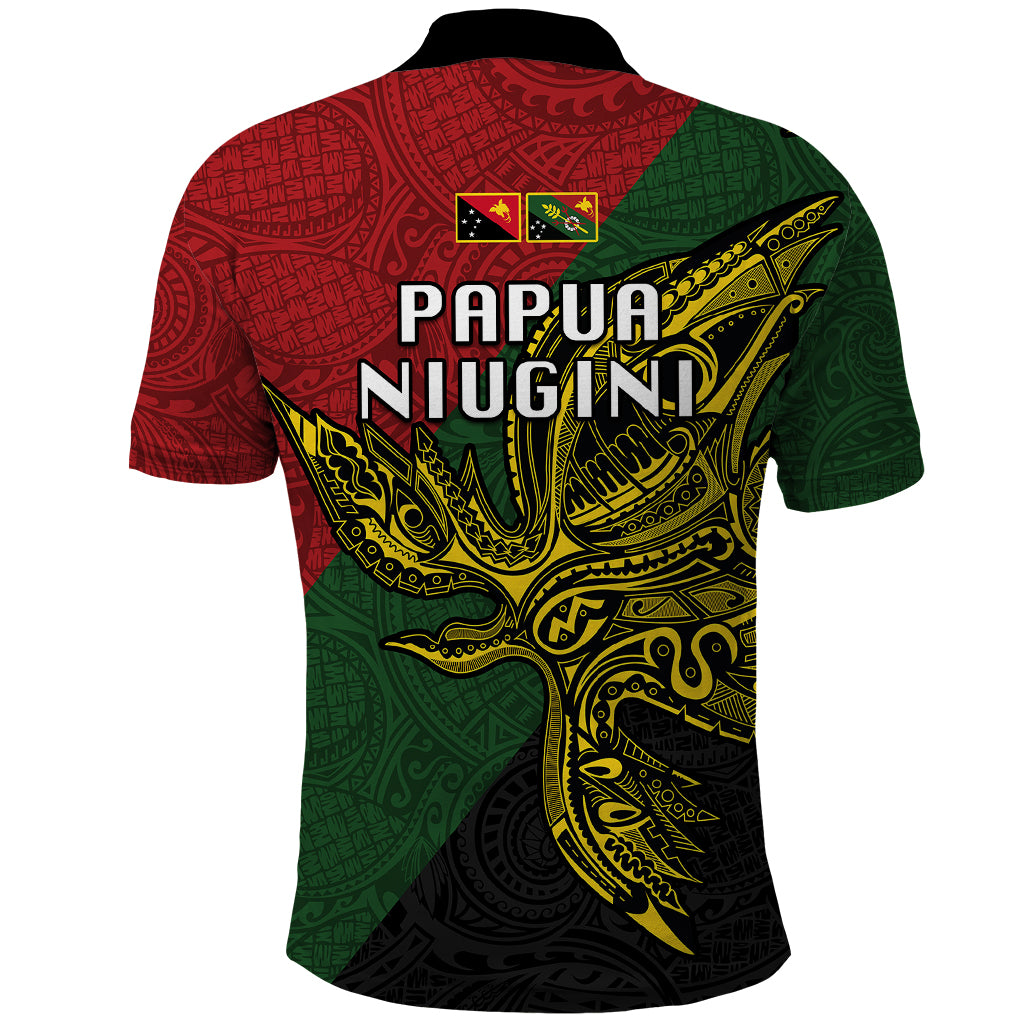 Papua New Guinea Chimbu Province Polo Shirt PNG Birds Of Paradise Polynesian Arty Style LT03 - Polynesian Pride