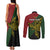 Custom Papua New Guinea Chimbu Province Couples Matching Tank Maxi Dress and Long Sleeve Button Shirts PNG Birds Of Paradise Polynesian Arty Style LT03 - Polynesian Pride