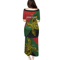 Custom Papua New Guinea Chimbu Province Puletasi PNG Birds Of Paradise Polynesian Arty Style LT03 - Polynesian Pride