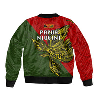 Papua New Guinea Eastern Highlands Province Bomber Jacket PNG Birds Of Paradise Polynesian Arty Style LT03 - Polynesian Pride
