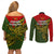 Papua New Guinea Eastern Highlands Province Couples Matching Off Shoulder Short Dress and Long Sleeve Button Shirts PNG Birds Of Paradise Polynesian Arty Style LT03 - Polynesian Pride